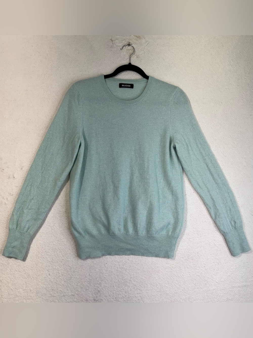 NAADAM The Original Light Mint Green Cashmere Crewneck Sweater Women's Medium